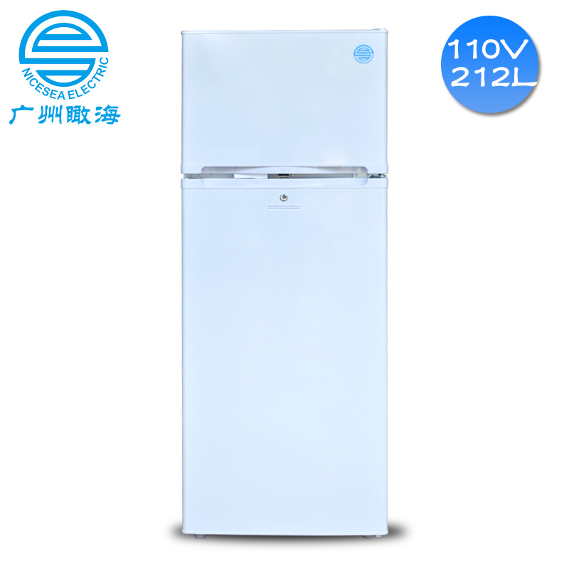 【新款】110V外贸船用双门电冰箱212L